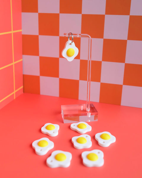 3D Fried Egg Jumbo Charm