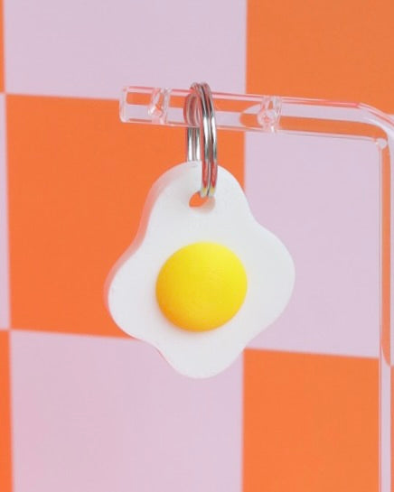 3D Fried Egg Jumbo Charm
