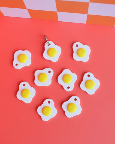 3D Fried Egg Jumbo Charm