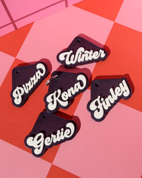 3D Retro Pet Tag