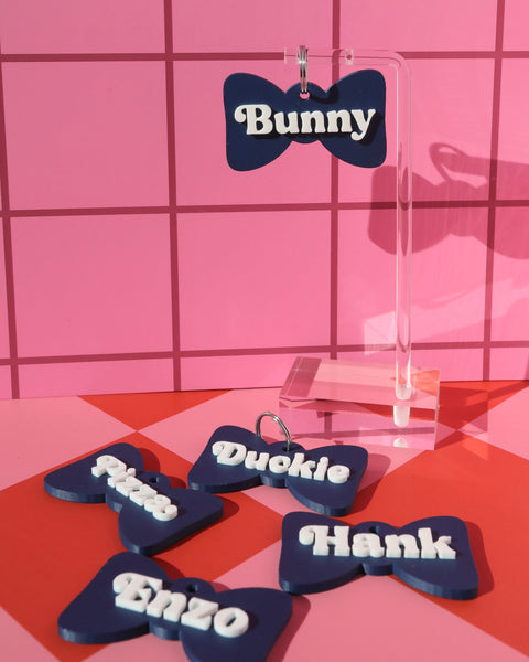 3D Bowtie Pet Tag