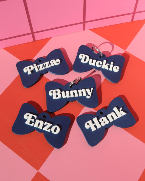 3D Bowtie Pet Tag