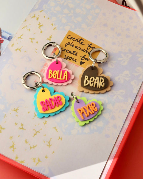 Scalloped Heart Tag