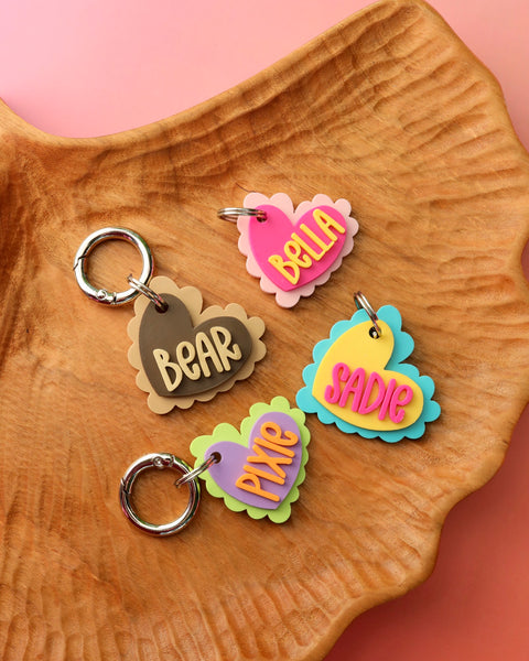Scalloped Heart Tag