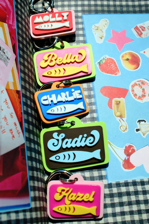 Sardine Tin Pet Tag
