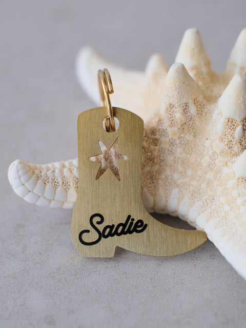 Gold Boot Tag
