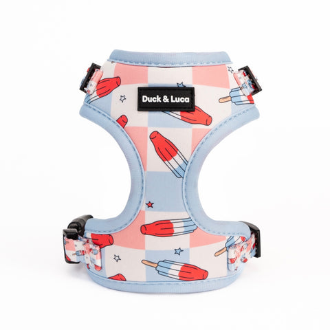 Dog Harness - Fourth of July Popsicle