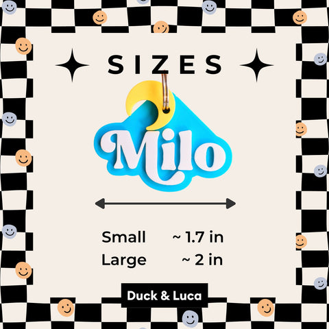 3D Retro Pet Tag