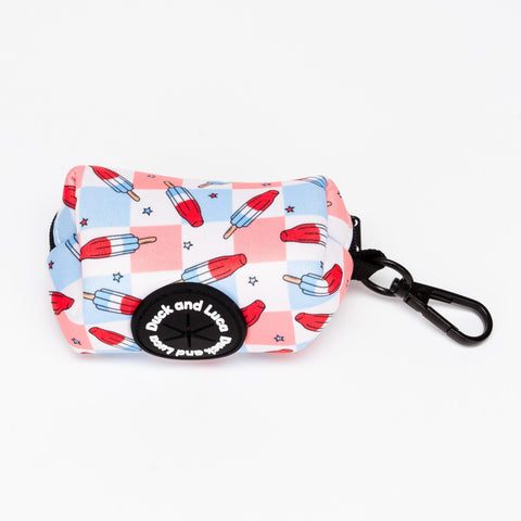 Poop Bag Holder - Fourth of July Popsicle, Dog Waste Bag Dispenser, Puppy Accessories, Poo Bag Holder, Poo Bag Dispenser