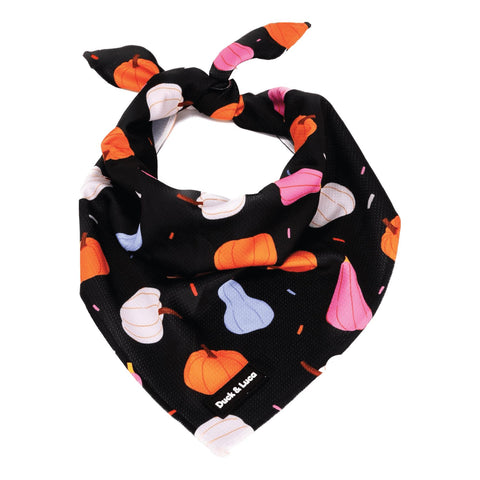 Dog Bandana - Bright Pumpkin, New puppy gift, Dog mom Gift, Over The Collar Soft Tie On Dog Bandana