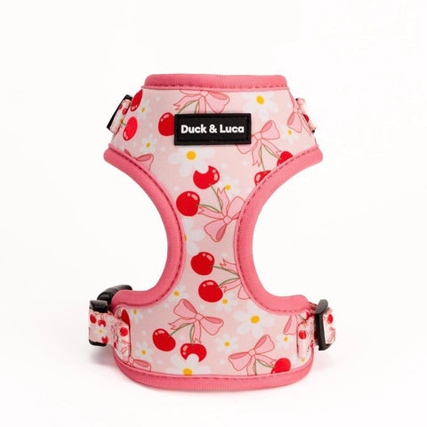 Adjustable Dog Harness - Cherry Bow