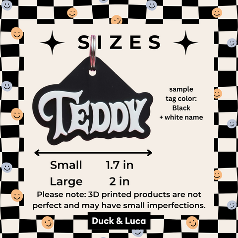 3D Midnight Pet Tag