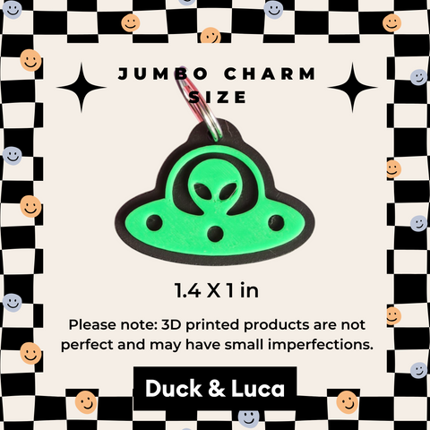 3D UFO Jumbo Charm
