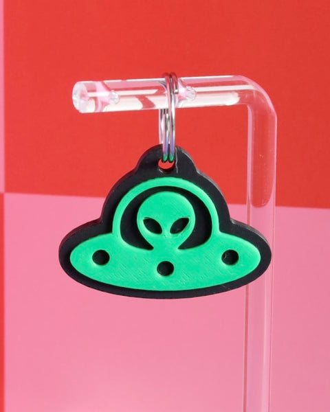 3D UFO Jumbo Charm