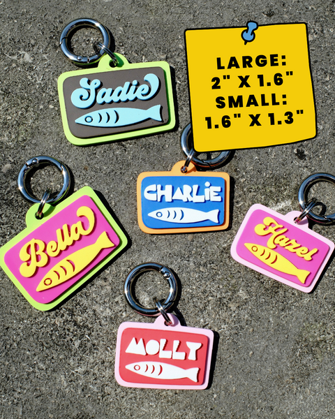 Sardine Tin Pet Tag
