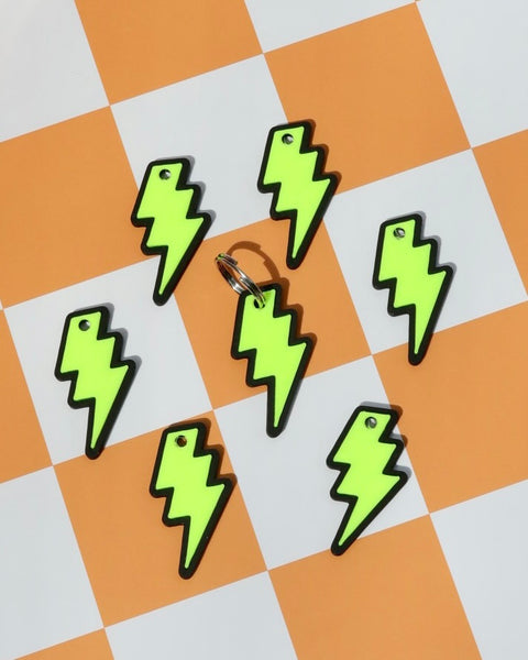 3D Lightning Bolt Jumbo Charm