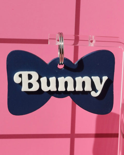 3D Bowtie Pet Tag