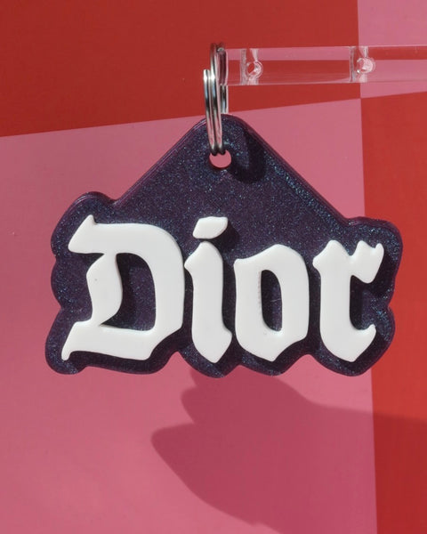 3D Gothic Pet Tag