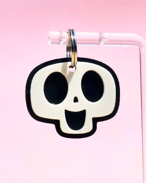 3D Cute Skull Jumbo Charm