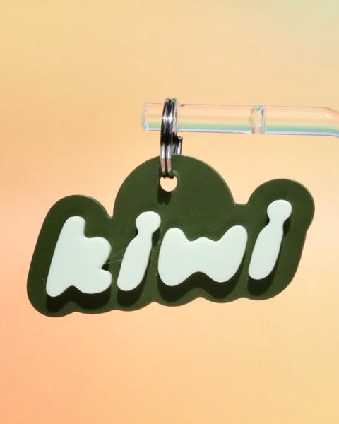3D Kiwi Pet Tag
