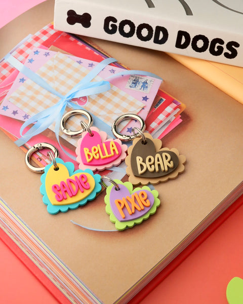 Scalloped Heart Tag