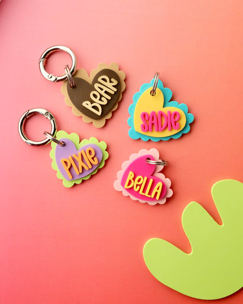 Scalloped Heart Tag