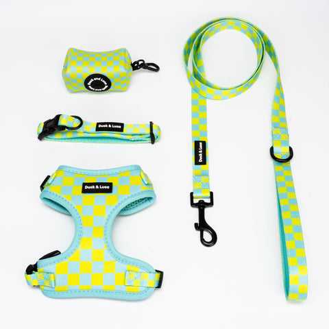 4 - Piece Bundle - Retro Lime Checkerboard