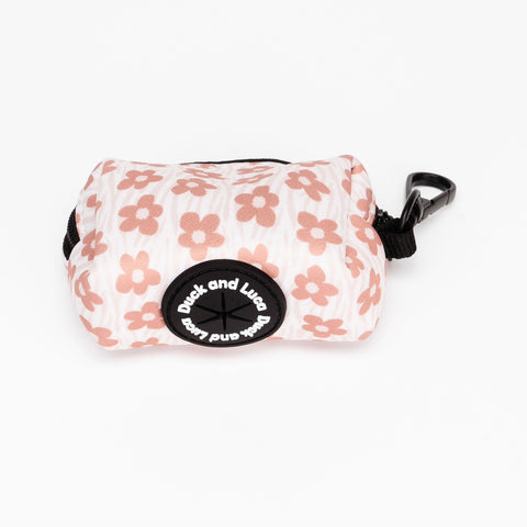 Poop Bag Holder - Brown Daisy