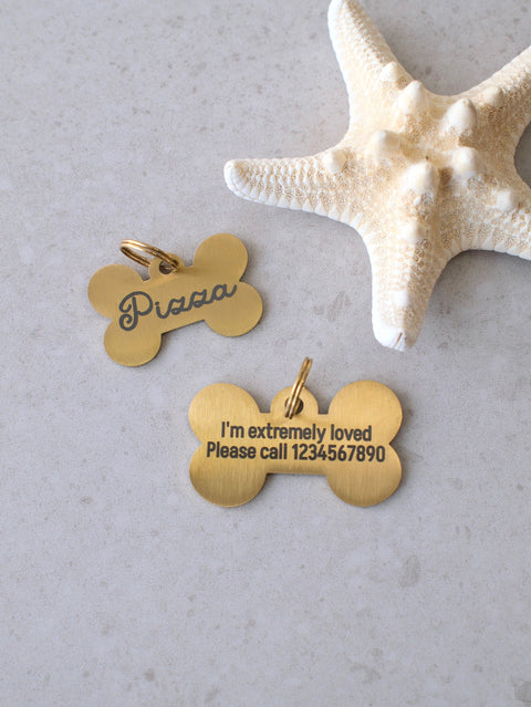 Gold Flower Tag