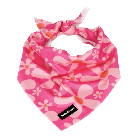 Dog Bandana - Groovy Pink Flower